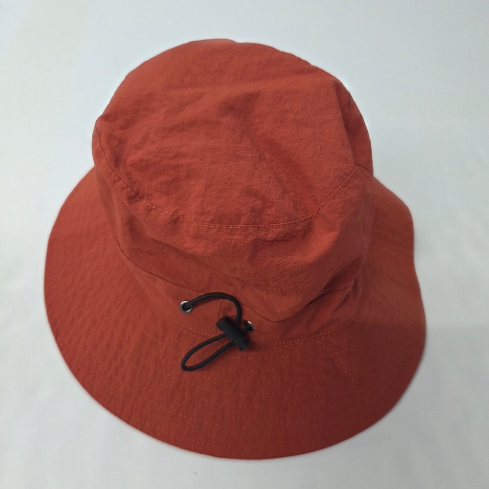 Shinchic Bucket Hat Unisex OS Burnt Orange Nylon Adjustable Chin Strap Gorpcore